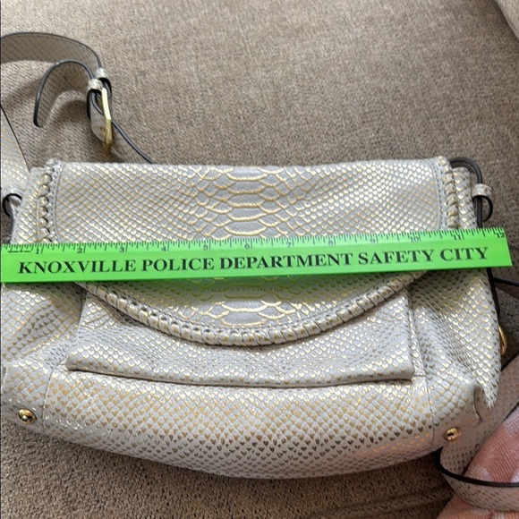 Aimee Kestenberg Silver Crossbody Bag with Chain Detail - Picture 6 of 7